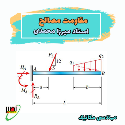 نکته و تست مقاومت مصالح (افلاین) 1403