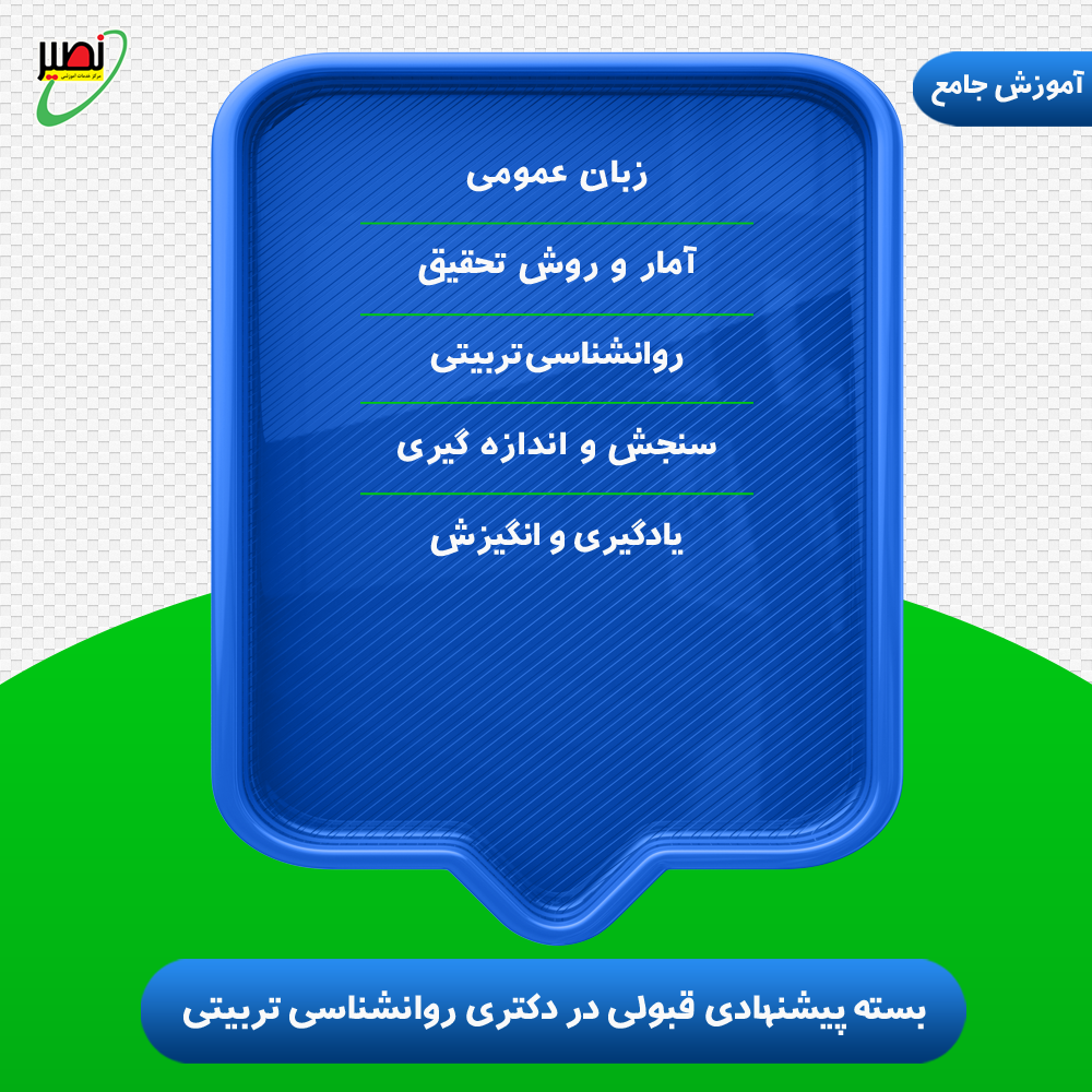 بسته پیشنهادی قبولی در دکتری روانشناسی تربیتی کنکور 1405